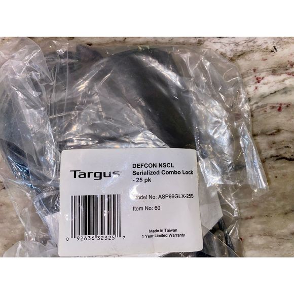 DEFCON® Trapezoid Serialized Combo Cable Lock - Picture 3 of 3